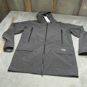 FW Catalyst Fusion Jacket Mens Small Gray Hood Ripstop Waterproof 3in1 Shell NEW